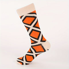 6 Pairs Colorful Crew Socks for Men