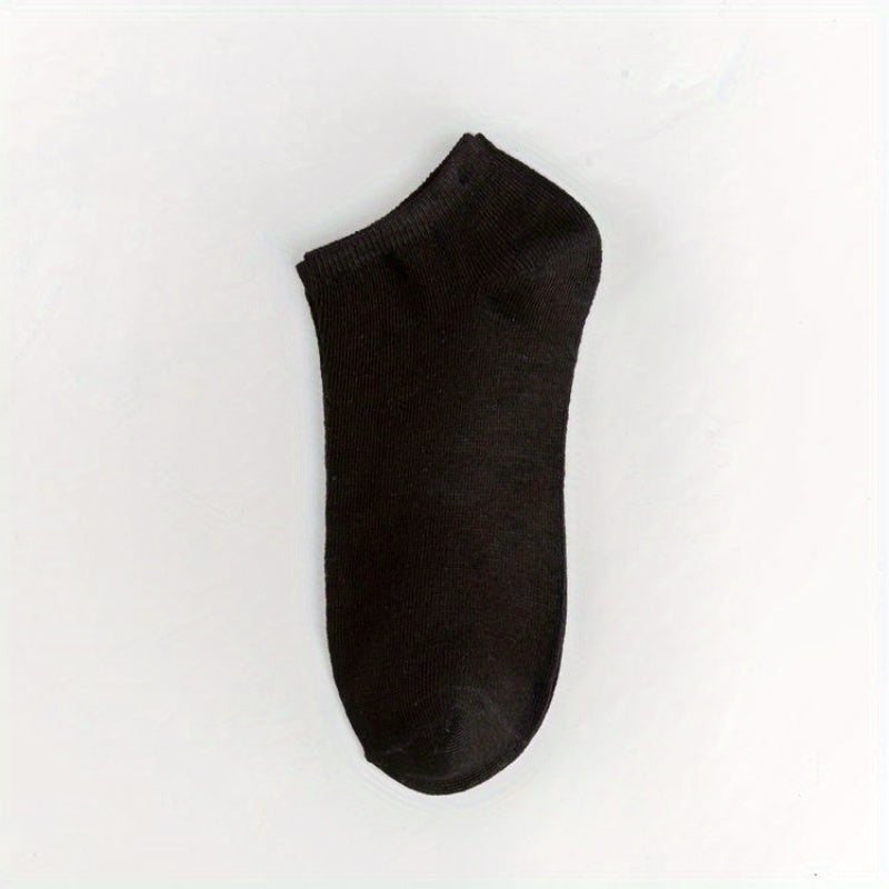 Teenager's Solid Liner Anklets Socks Soft Non Slip Socks For Outdoor