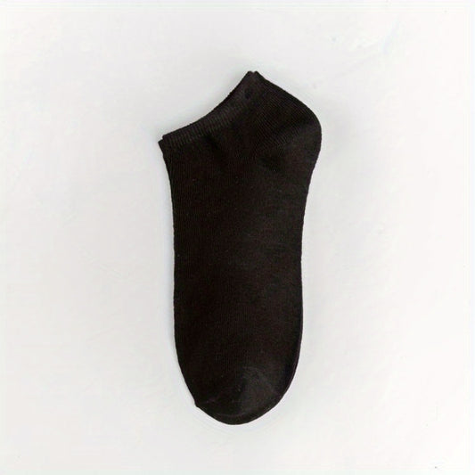 Teenager's Solid Liner Anklets Socks Soft Non Slip Socks For Outdoor