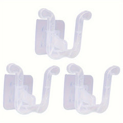 3pcs Corner Hanging Slippers Hook Rack Plastic Storage Organizer