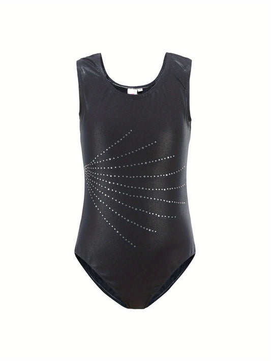 Stretchy Sleeveless Gymnastics Leotard for Dance Performance