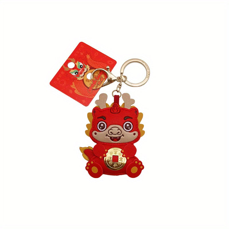 1pc Lucky Dragon Keychain Pendant Chinese Style Ornaments Year Gift