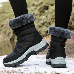 Women's High Tube Snow Boots Thick Bottom Non-slip Wear Resistant Warm Boots
