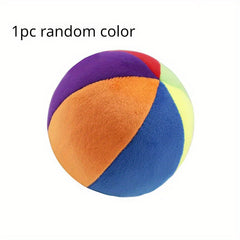 Montessori Plush Rainbow Balls Baby Grip Rattle Toy