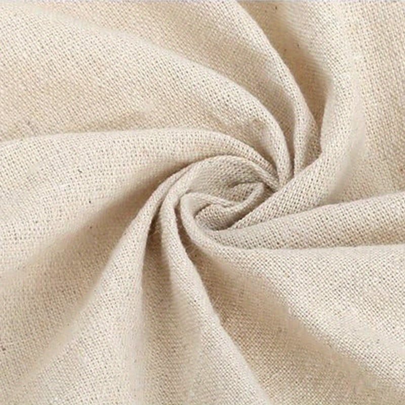Large Linen Needlework Fabric for Garment Craft Flower Pot Decoration