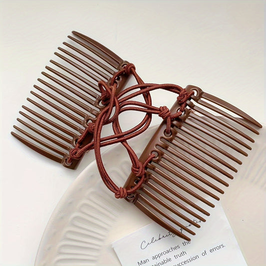 Unique Double Hair Comb Clips Easy Styling Hair Accessories