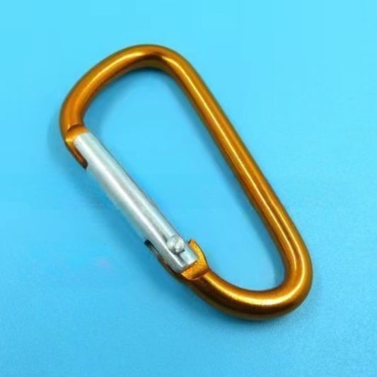 5pcs Aluminum D-shaped Clip Buckle Keychain for Outdoor Camping