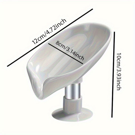 Leaf Shaped Soap Dish for Bathroom Storage