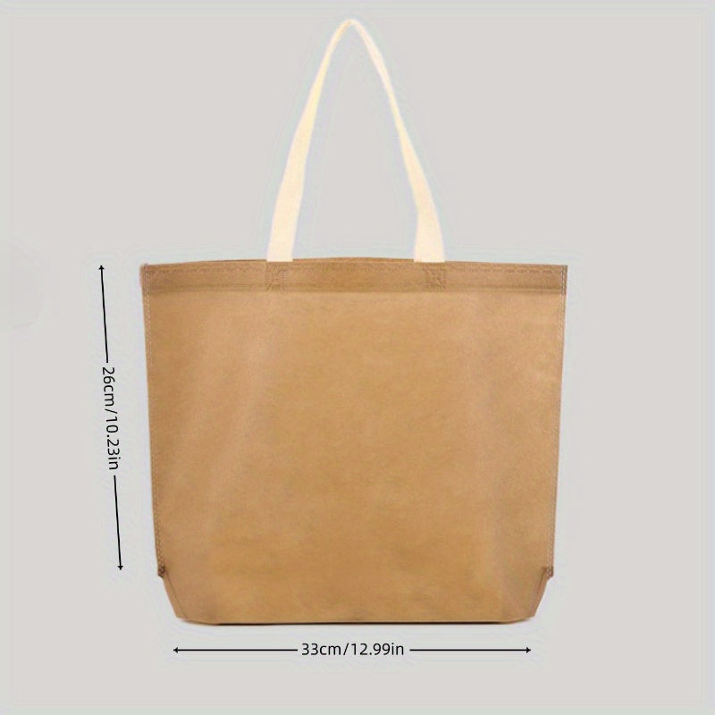 5 Non-woven Angled Shopping Tote Bags