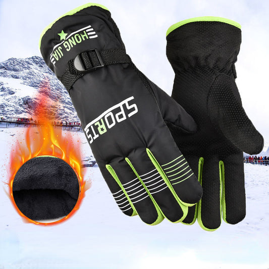 Winter Thickened Gloves Rainproof Warm Keeping Outdoor Sports Gloves