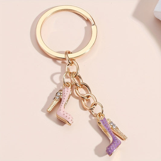 High Heel Keychain Key Ring Purse Bag Charm Pendant Accessory Gift