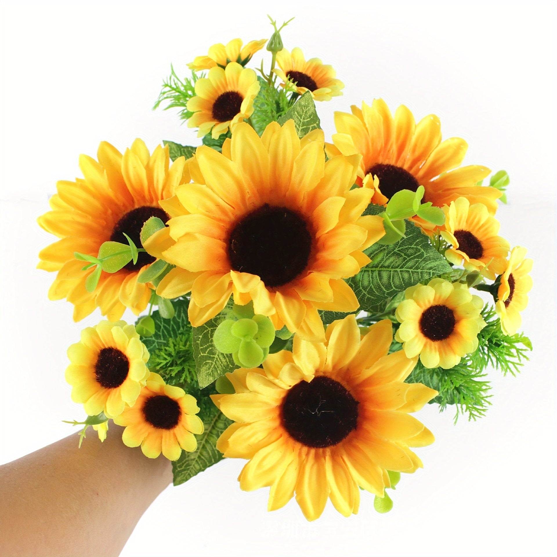 13 Heads Sunflower Silk Flower for Home Decoration and Photography Props