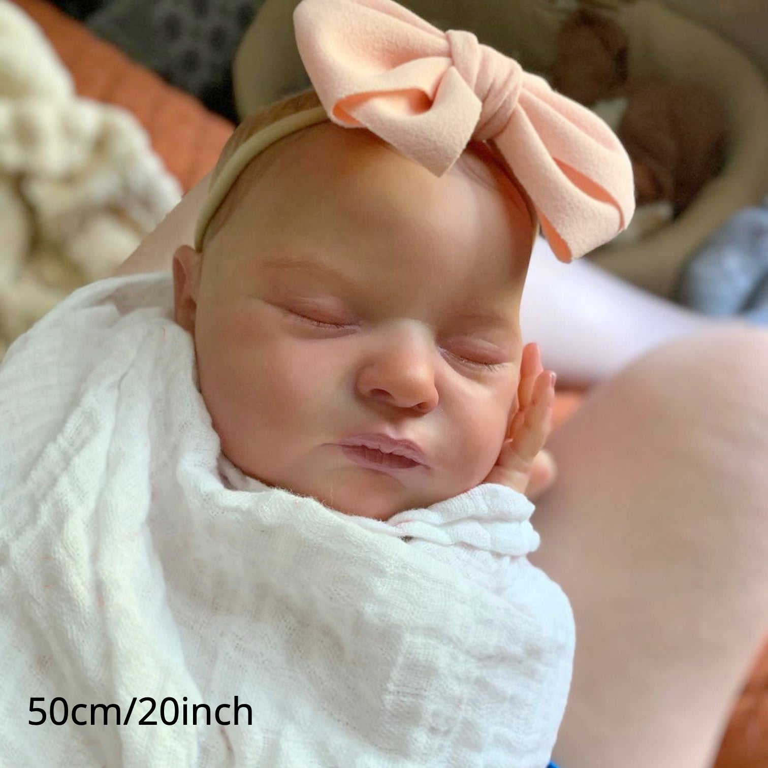 Silicone Asleep Reborn Doll 3D Paint Skin Visible Veins Alive Toy Asleep Girl