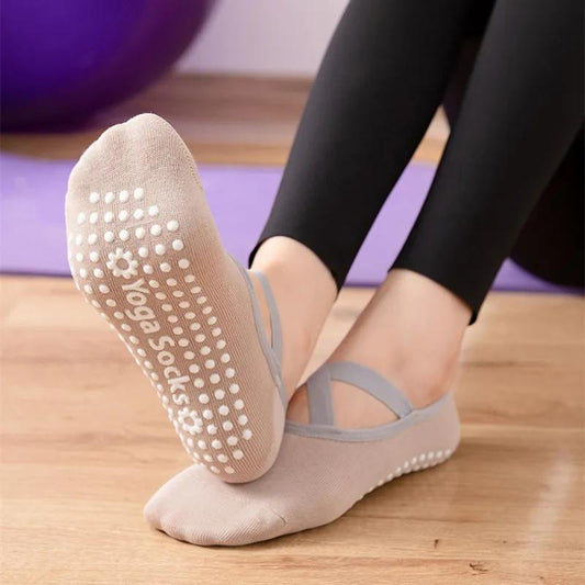 Breathable Anti-friction Women Yoga Socks Non Slip Pilates Sports Dance Slippers