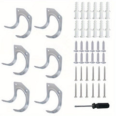 10pcs Tool Hanger Hooks Set Metal Storage Hooks Wall Hooks For Garage