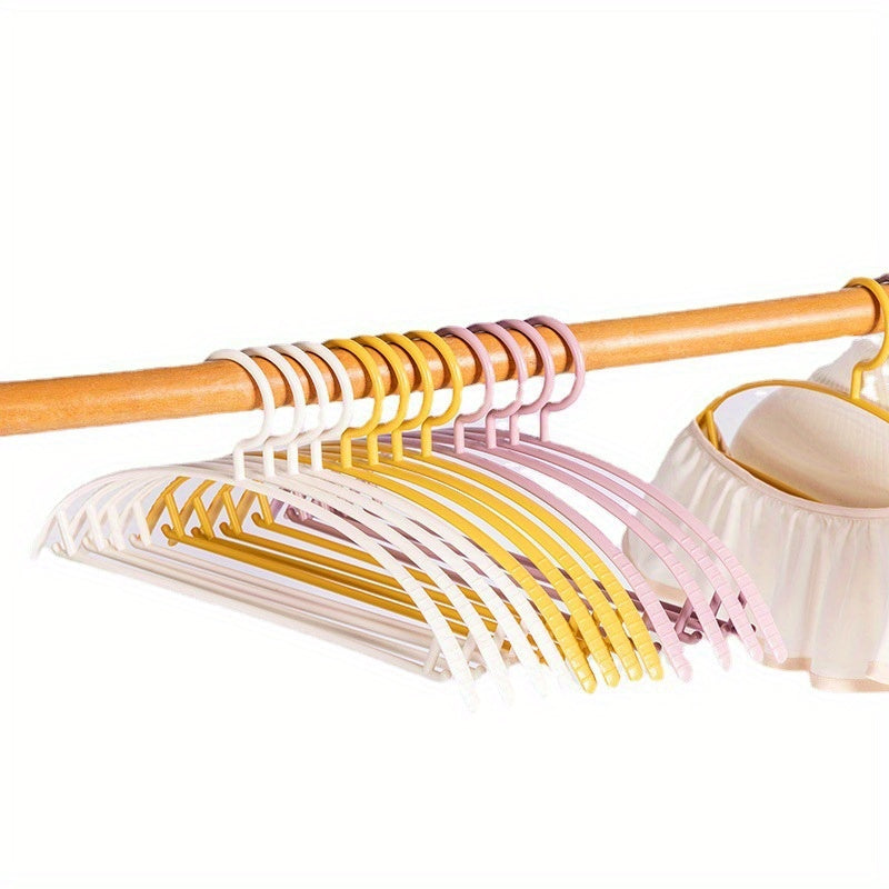 10pcs Non Slip Hanging Clothes Rack for Dormitory No Marks Household Clothes Rac