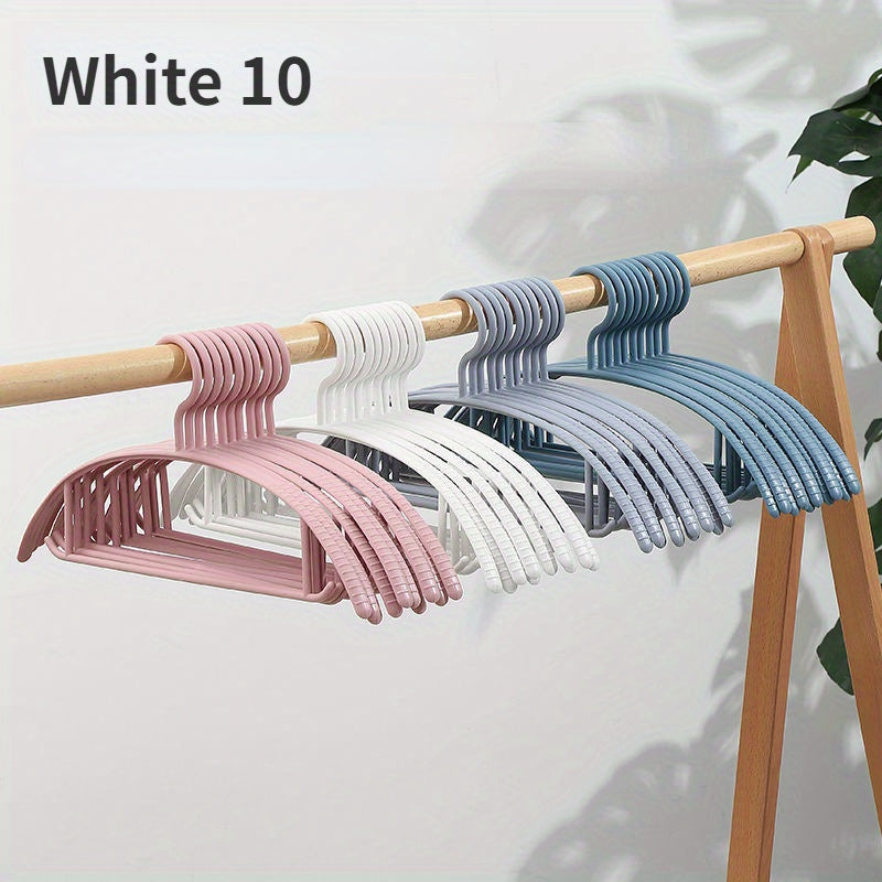 10pcs Non Slip Hanging Clothes Rack for Dormitory No Marks Household Clothes Rac