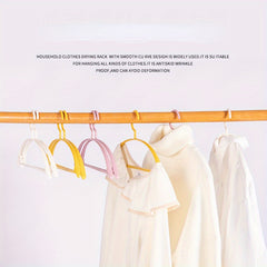 10pcs Non Slip Hanging Clothes Rack for Dormitory No Marks Household Clothes Rac