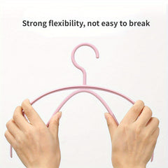 10pcs Non Slip Hanging Clothes Rack for Dormitory No Marks Household Clothes Rac