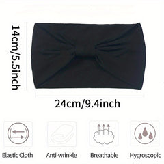Widen Solid Elastic Headbands Moisture Wicking Sports Headband