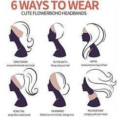 Widen Solid Elastic Headbands Moisture Wicking Sports Headband
