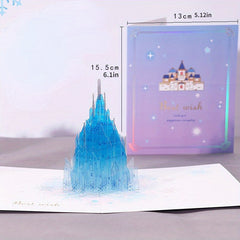 3D Christmas Tree Blessing Card Cartoon Folding Card