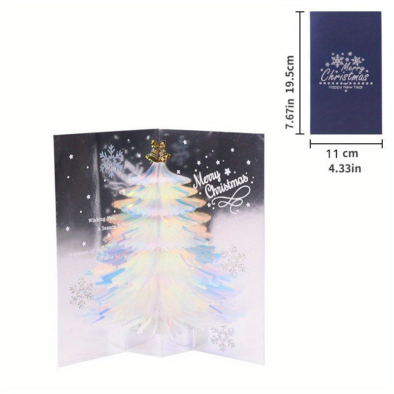 3D Christmas Tree Blessing Card Cartoon Folding Card