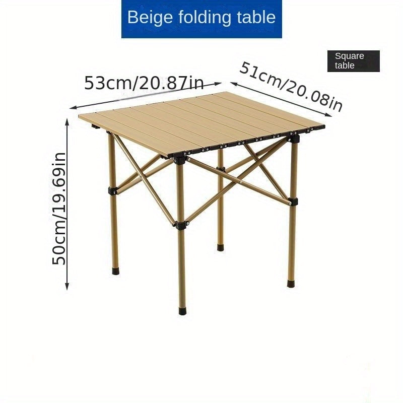 Portable Folding Aluminum Camping Table for Outdoor Camping BBQ