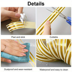 Golden Self Adhesive Tile Tape 5M Waterproof Sealant