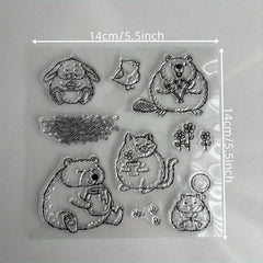 1pc Stamps And Dies For Card Making Metal Cutting Dies And Transparent Seal Set