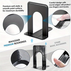 Universal Heavy Metal Book End Office Bookshelf Holder