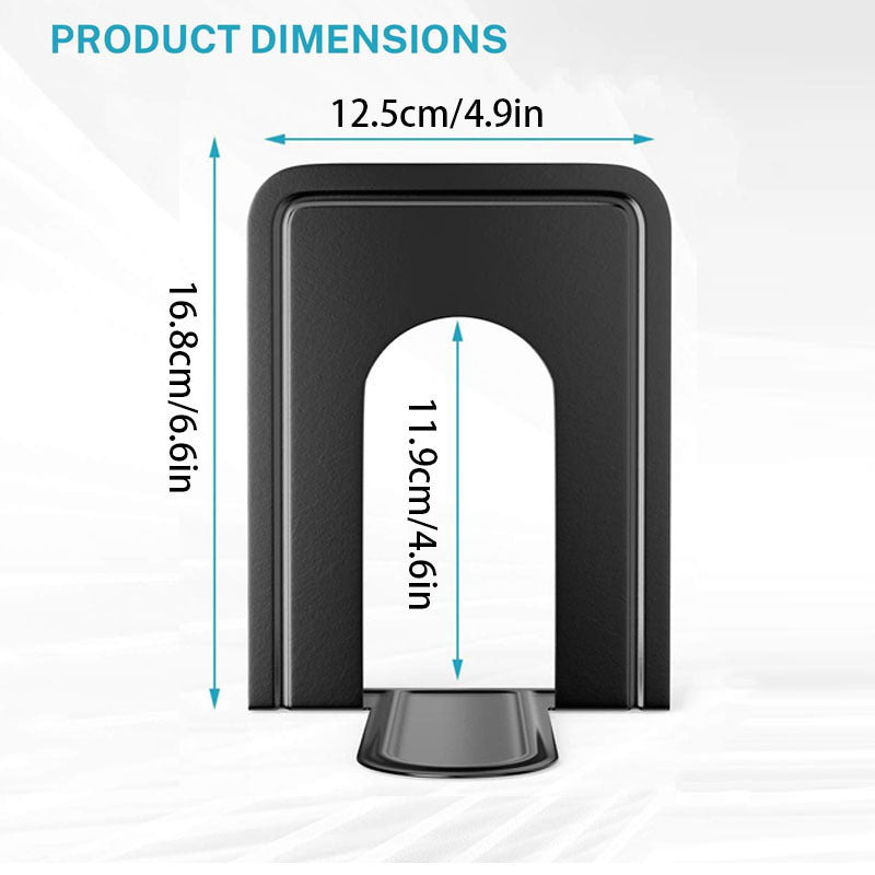 Universal Heavy Metal Book End Office Bookshelf Holder