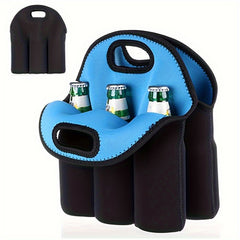 Reusable Neoprene Beer Tote Bag for Travel and Camping