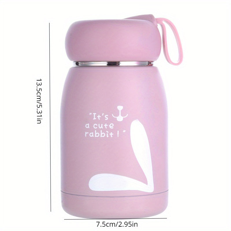 300ml Stainless Steel Insulation Cup Portable Rabbit Water Bottle