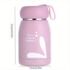 300ml Stainless Steel Insulation Cup Portable Rabbit Water Bottle