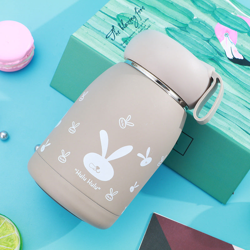 300ml Stainless Steel Insulation Cup Portable Rabbit Water Bottle