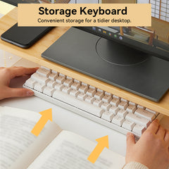 Bamboo Computer Heightening Bracket Display Pad w/ 2 Adjustable Heights