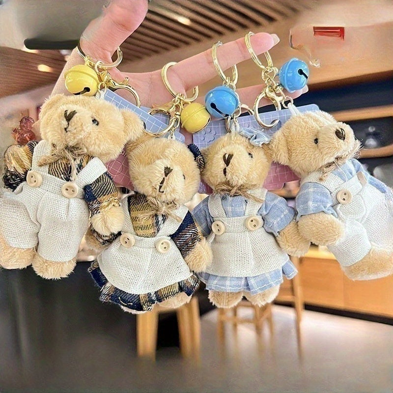 Bear Bag Pendant Doll Plush Toy Keychain DIY Hanging Ornaments
