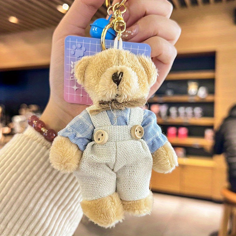 Bear Bag Pendant Doll Plush Toy Keychain DIY Hanging Ornaments