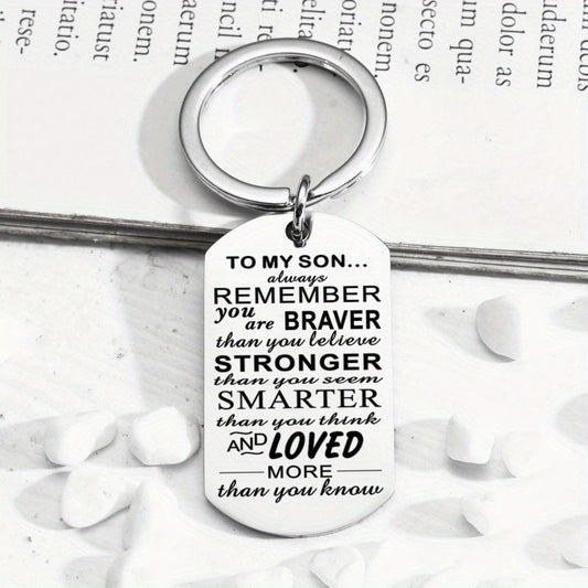 Stainless Steel Keychain Pendant Graduation Gift Men Women