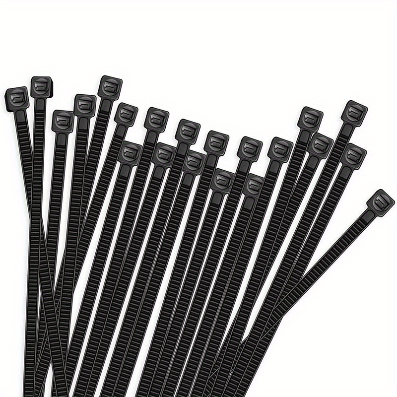 100pcs Heavy Duty Cable Zip Ties 25.4cm Self Locking Nylon Tie Wraps