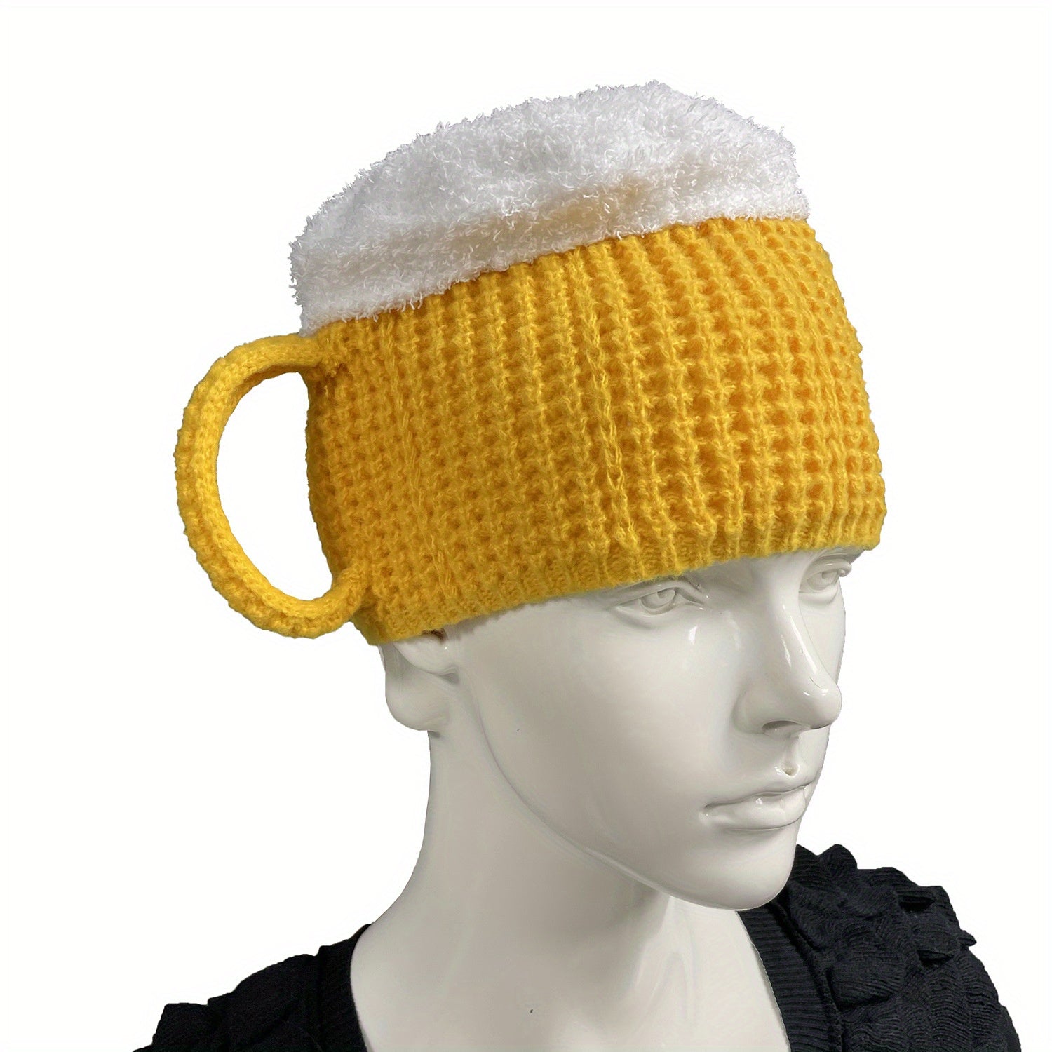 Funny 3D Cup Knitted Hat Winter Warm Cap For Women Men