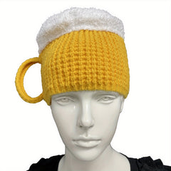 Funny 3D Cup Knitted Hat Winter Warm Cap For Women Men