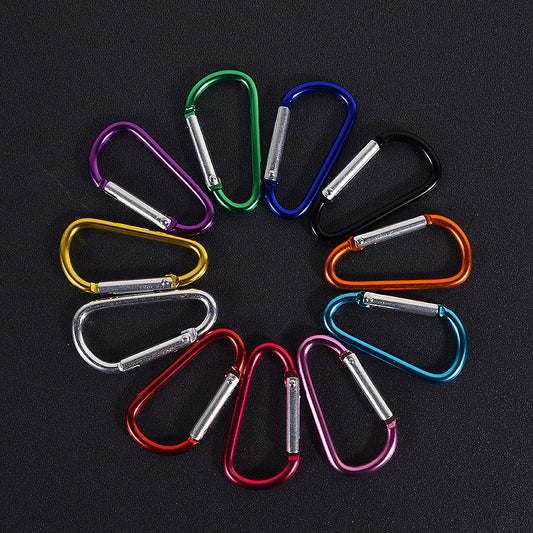 10pcs Metal Buckle Aluminum Water Bottle Buckle Outdoor Camping Hiking