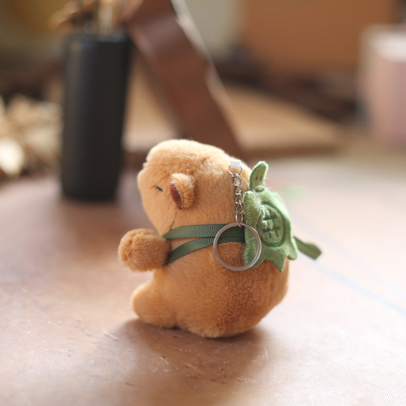 Capybara Pendant Plush Toy Stuffed Animals Doll Bag Keychain
