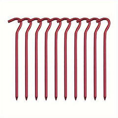 5pcs Aluminum Tent Stakes Hook Garden Stakes Ground Spikes Hammock Camping