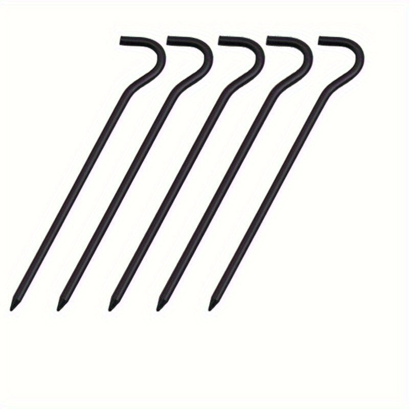 5pcs Aluminum Tent Stakes Hook Garden Stakes Ground Spikes Hammock Camping