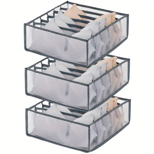 Underwear Drawer Storage Box Set, Panties & Bra Organizer