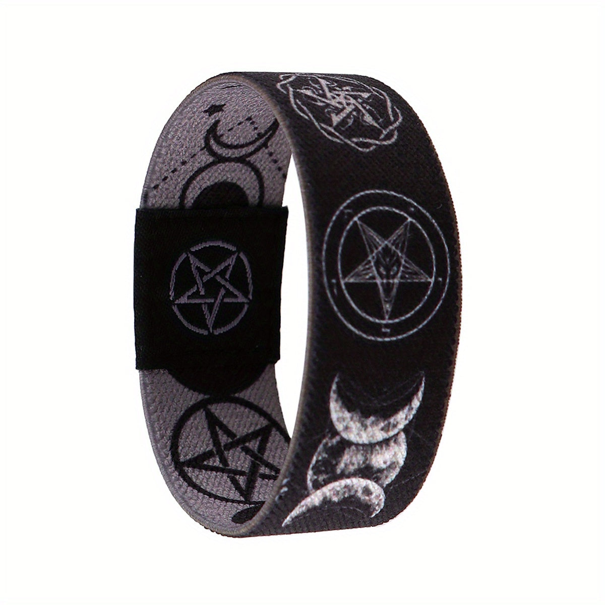 Mystical Moon & Pentagram Elastic Bracelet