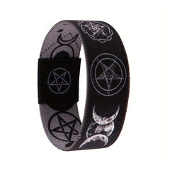 Mystical Moon & Pentagram Elastic Bracelet